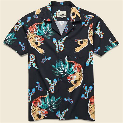 gucci hawaiian tiger shirt|gucci button up shirt.